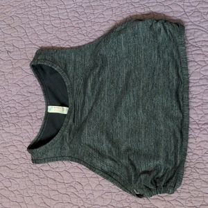 Free People sports bra small gray